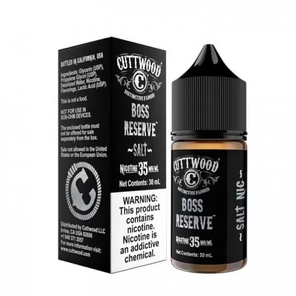 Cuttwood Boss Reserve 30Ml Salt Likit 35mg